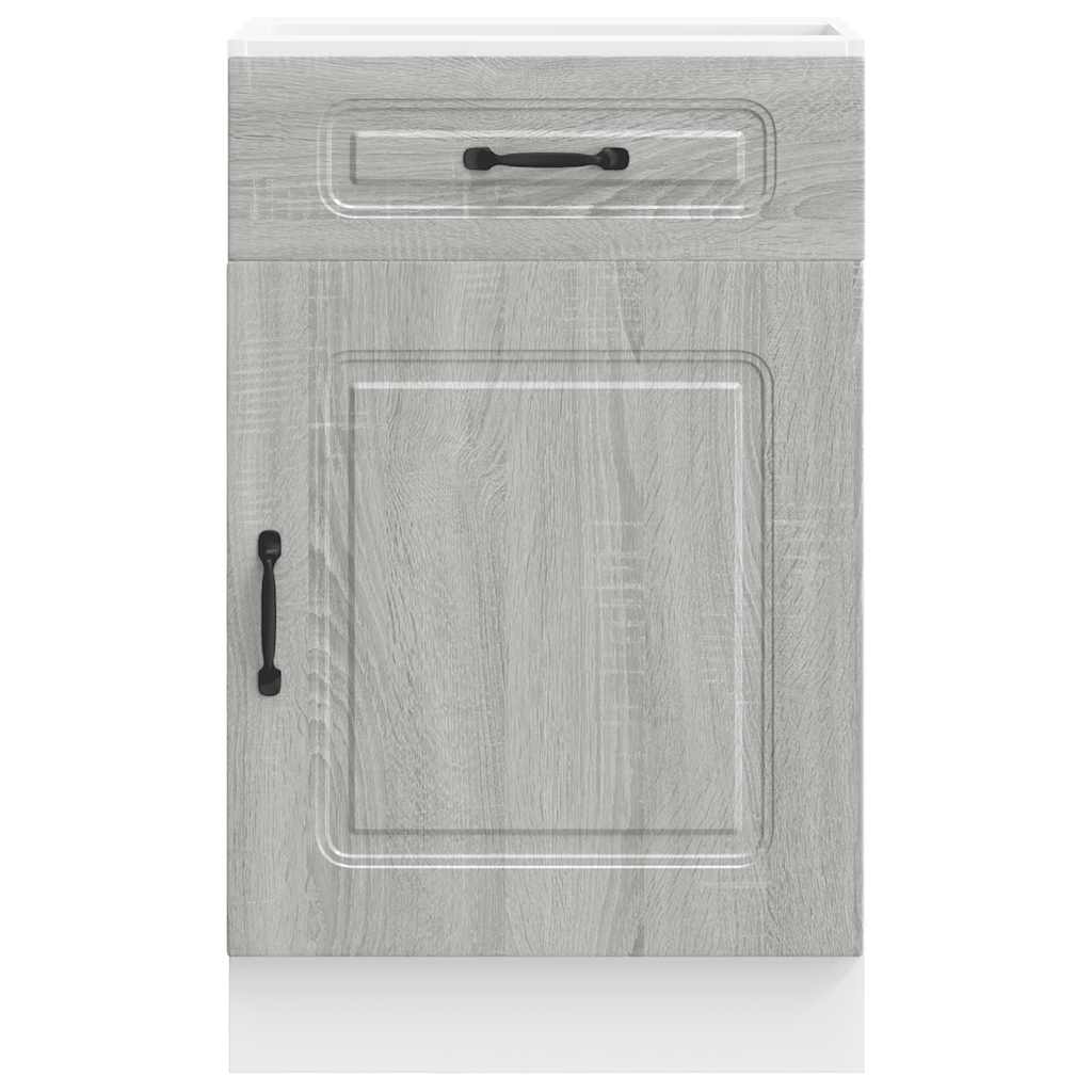 vidaXL Kitchen Base Cabinet Kalmar Grey Sonoma Engineered Wood