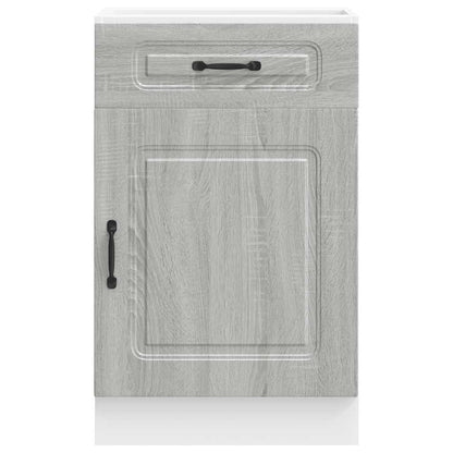 vidaXL Kitchen Base Cabinet Kalmar Grey Sonoma Engineered Wood