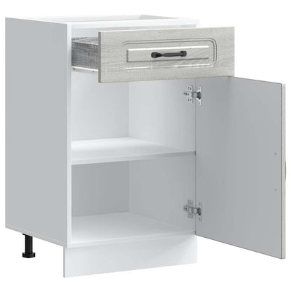 vidaXL Kitchen Base Cabinet Kalmar Grey Sonoma Engineered Wood