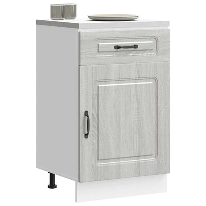 vidaXL Kitchen Base Cabinet Kalmar Grey Sonoma Engineered Wood