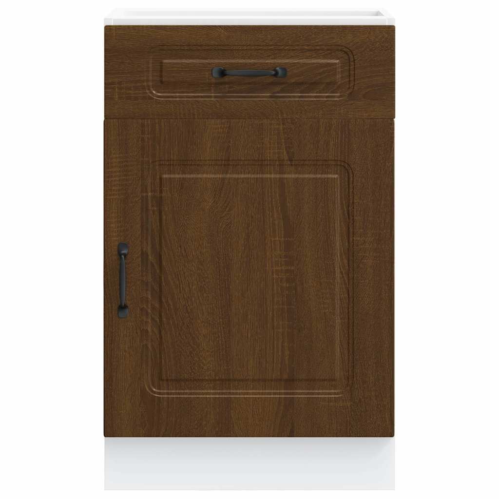 vidaXL Kitchen Base Cabinet "Kalmar" Brown Oak Engineered Wood