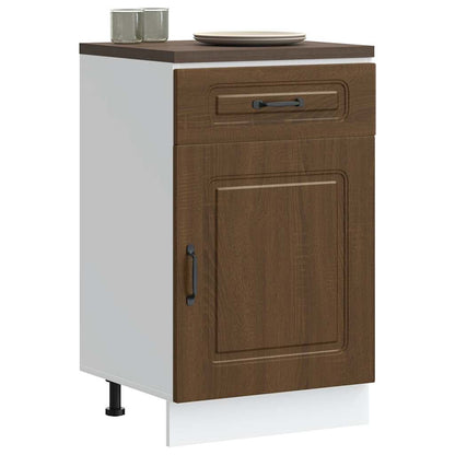 vidaXL Kitchen Base Cabinet "Kalmar" Brown Oak Engineered Wood
