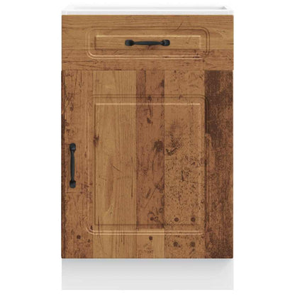 vidaXL Kitchen Base Cabinet "Kalmar" Old Wood Engineered Wood
