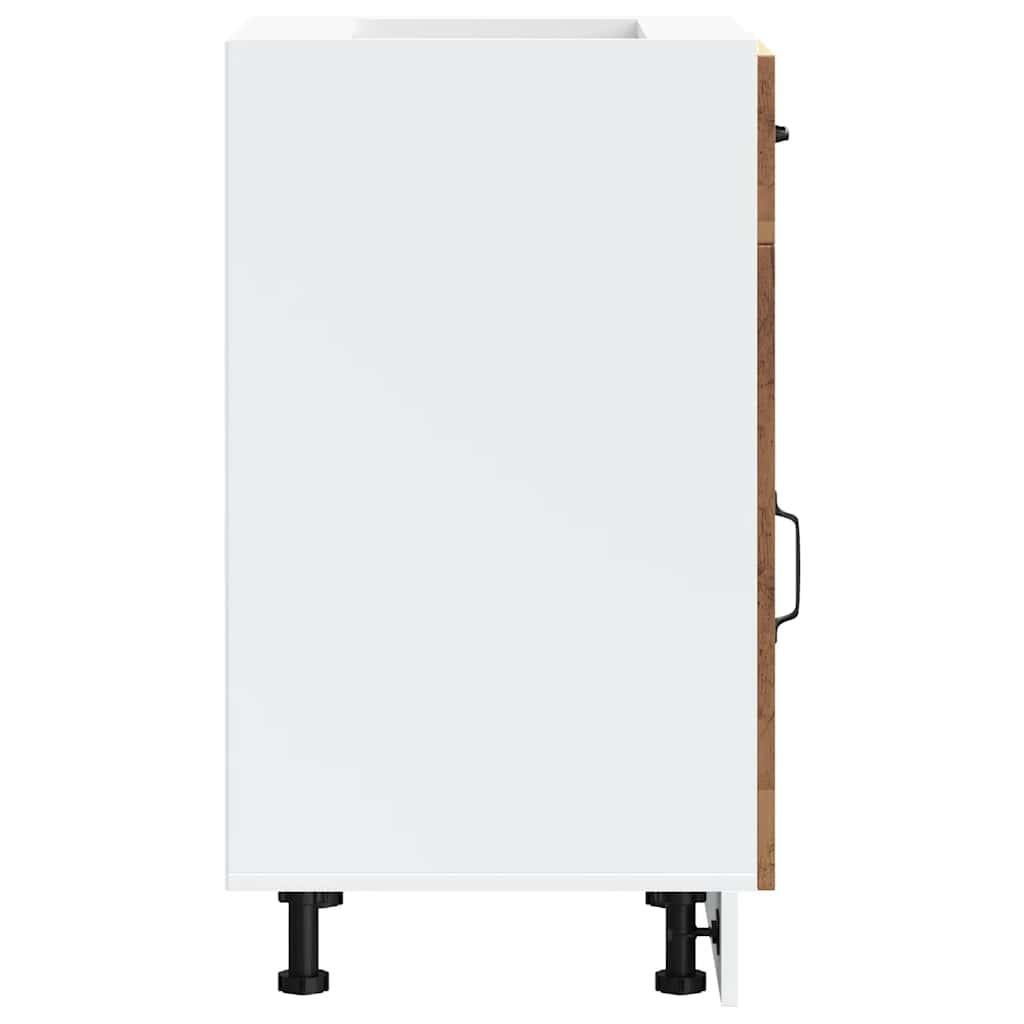 vidaXL Kitchen Base Cabinet "Kalmar" Old Wood Engineered Wood