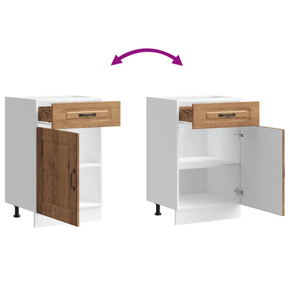 vidaXL Kitchen Base Cabinet "Kalmar" Old Wood Engineered Wood