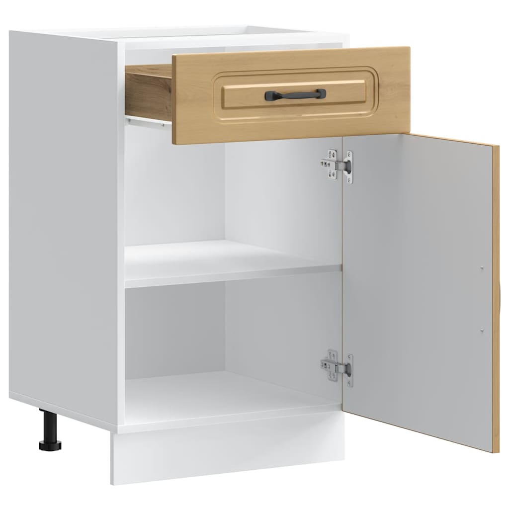vidaXL Kitchen Base Cabinet "Kalmar" Artisan Oak Engineered Wood