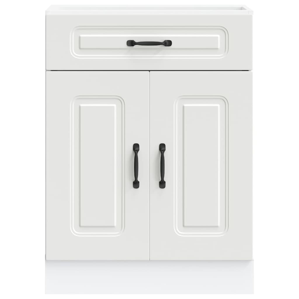 vidaXL Kitchen Base Cabinet "Kalmar" White Engineered Wood