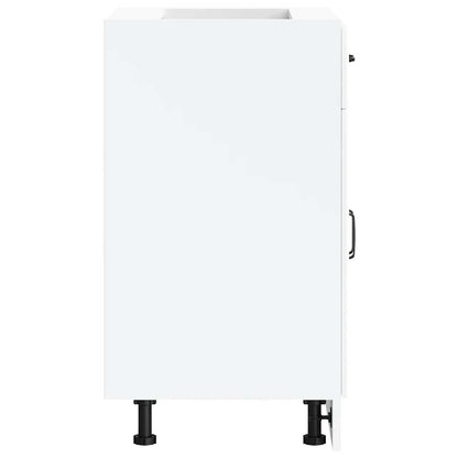 vidaXL Kitchen Base Cabinet "Kalmar" White Engineered Wood