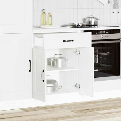 vidaXL Kitchen Base Cabinet "Kalmar" White Engineered Wood
