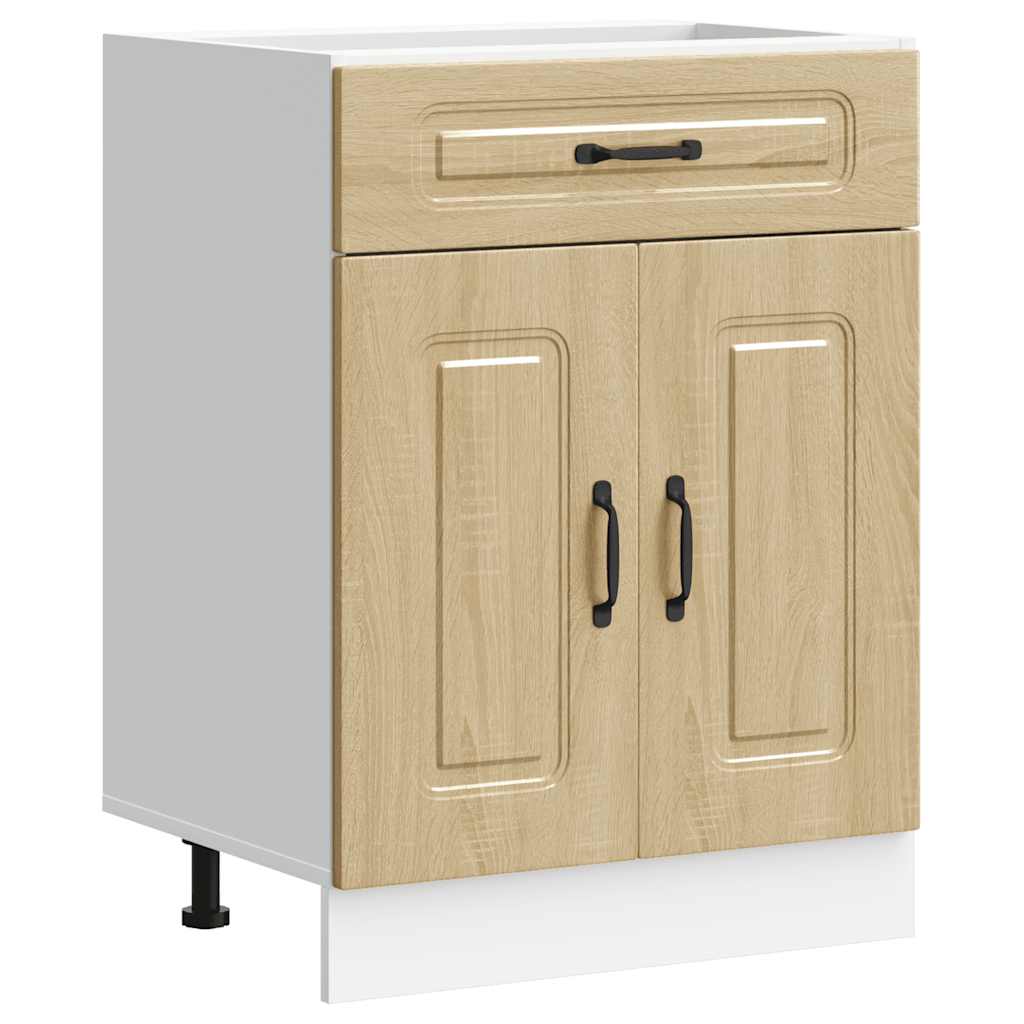 vidaXL Kitchen Base Cabinet "Kalmar" Sonoma Oak Engineered Wood