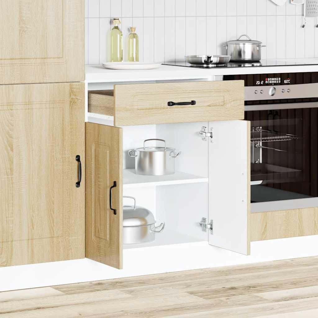 vidaXL Kitchen Base Cabinet "Kalmar" Sonoma Oak Engineered Wood
