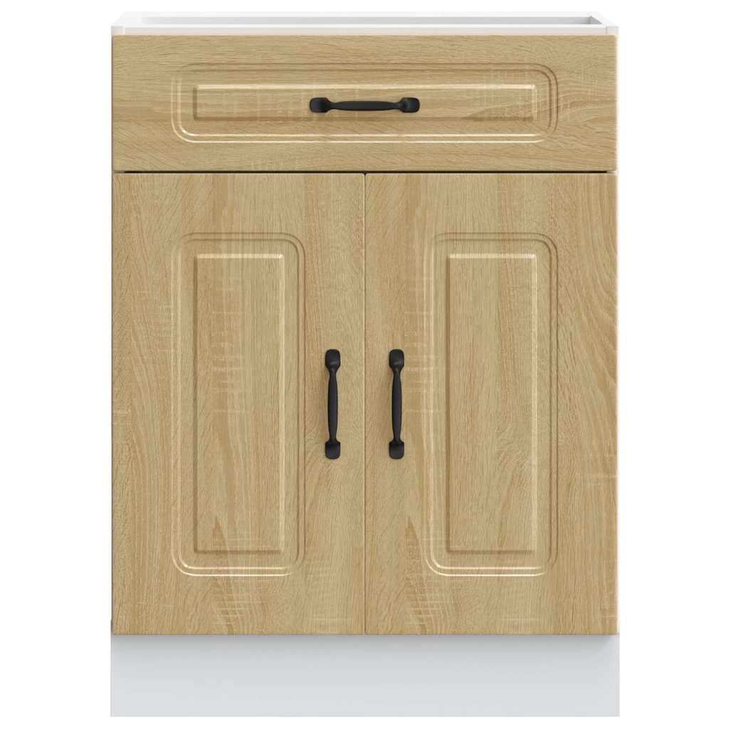 vidaXL Kitchen Base Cabinet "Kalmar" Sonoma Oak Engineered Wood