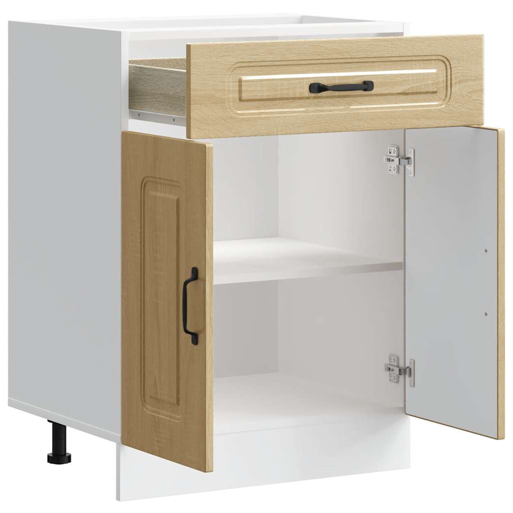 vidaXL Kitchen Base Cabinet "Kalmar" Sonoma Oak Engineered Wood