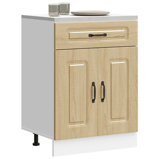 vidaXL Kitchen Base Cabinet "Kalmar" Sonoma Oak Engineered Wood