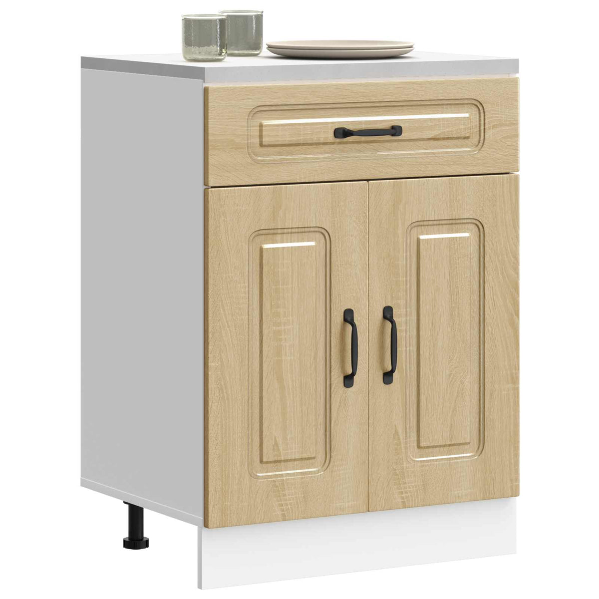vidaXL Kitchen Base Cabinet "Kalmar" Sonoma Oak Engineered Wood