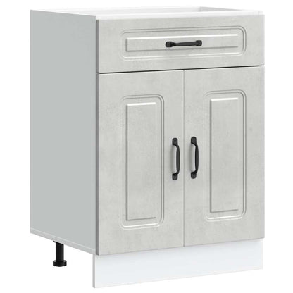 vidaXL Kitchen Base Cabinet "Kalmar" Concrete Grey Engineered Wood