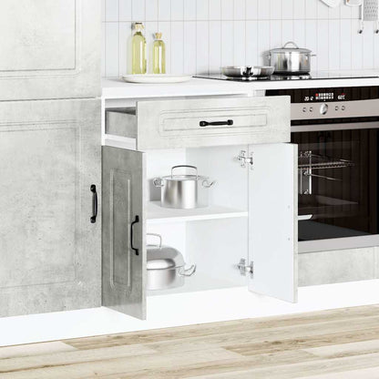 vidaXL Kitchen Base Cabinet "Kalmar" Concrete Grey Engineered Wood