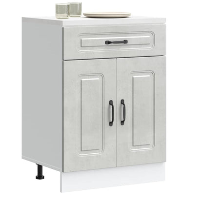 vidaXL Kitchen Base Cabinet "Kalmar" Concrete Grey Engineered Wood