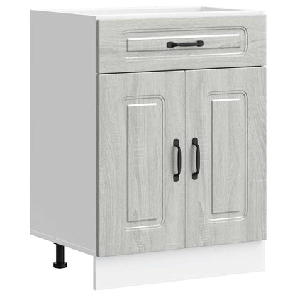 vidaXL Kitchen Base Cabinet "Kalmar" Grey Sonoma Engineered Wood