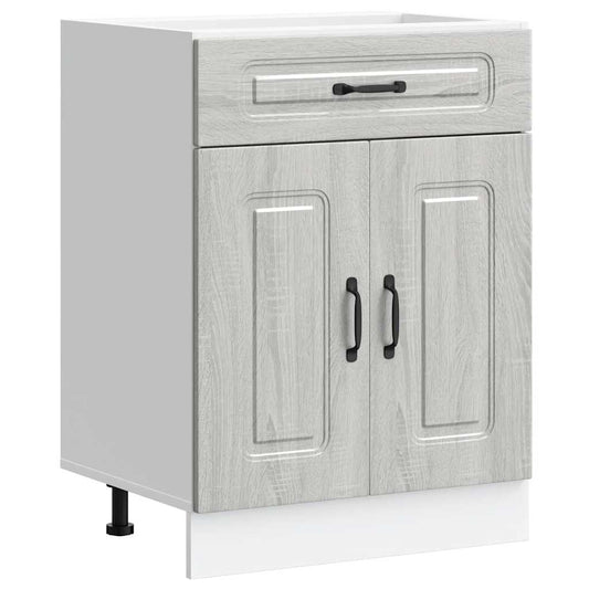 vidaXL Kitchen Base Cabinet "Kalmar" Grey Sonoma Engineered Wood
