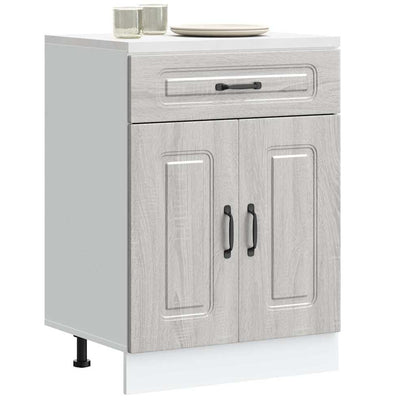 vidaXL Kitchen Base Cabinet "Kalmar" Grey Sonoma Engineered Wood