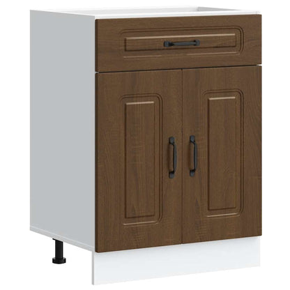 vidaXL Kitchen Base Cabinet "Kalmar" Brown Oak Engineered Wood