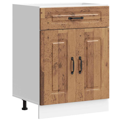 vidaXL Kitchen Base Cabinet "Kalmar" Old Wood Engineered Wood