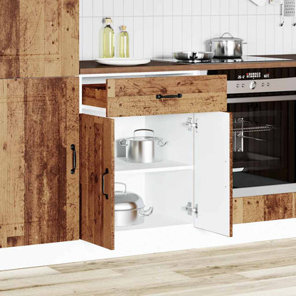 vidaXL Kitchen Base Cabinet "Kalmar" Old Wood Engineered Wood