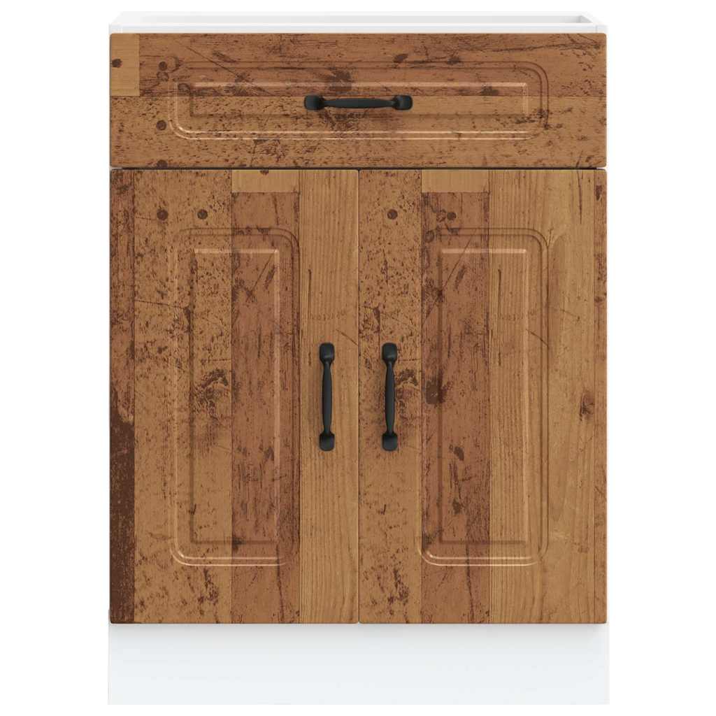 vidaXL Kitchen Base Cabinet "Kalmar" Old Wood Engineered Wood