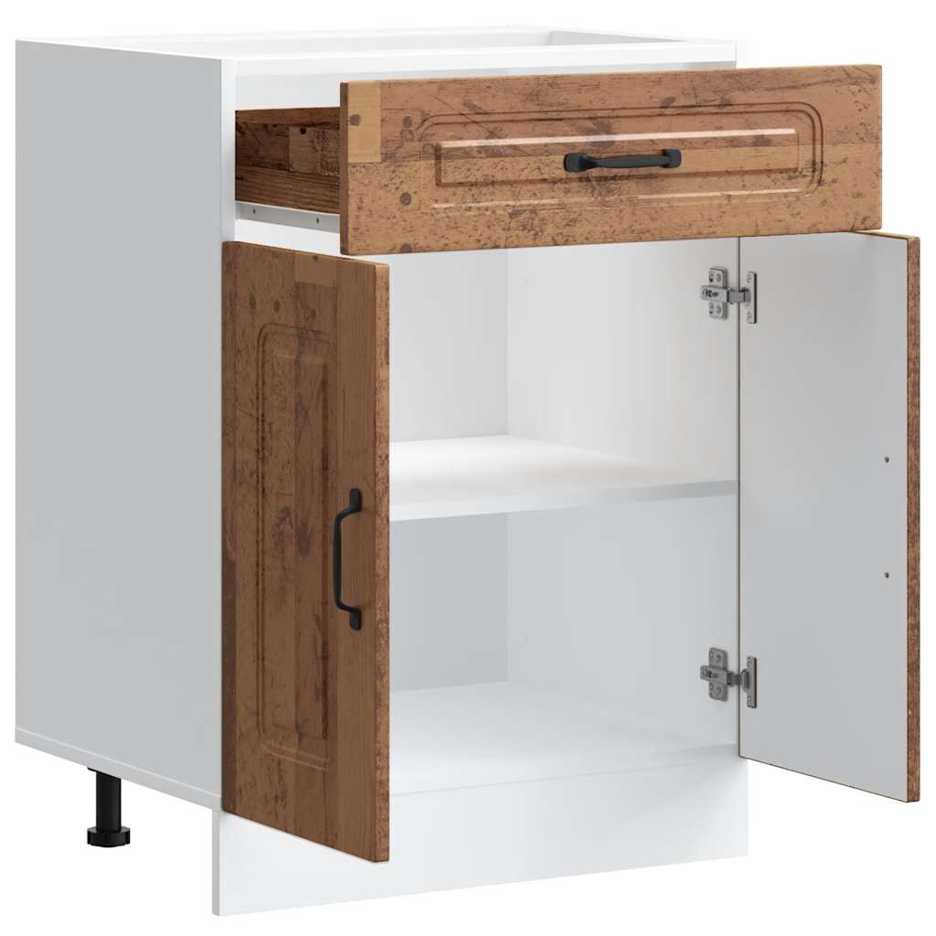 vidaXL Kitchen Base Cabinet "Kalmar" Old Wood Engineered Wood