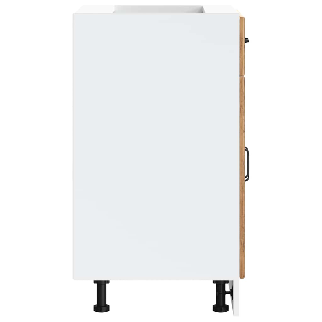 vidaXL Kitchen Base Cabinet "Kalmar" Old Wood Engineered Wood