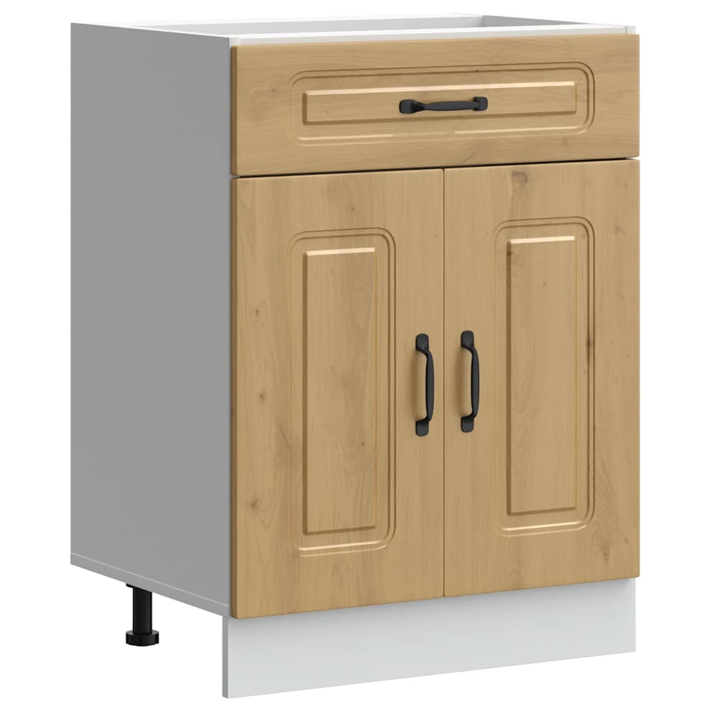 vidaXL Kitchen Base Cabinet "Kalmar" Artisan Oak Engineered Wood