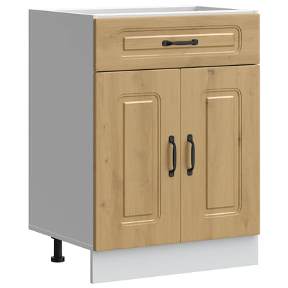 vidaXL Kitchen Base Cabinet "Kalmar" Artisan Oak Engineered Wood