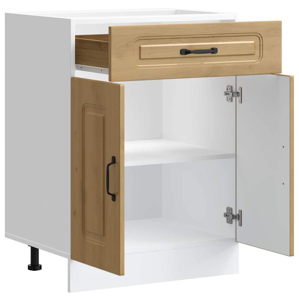 vidaXL Kitchen Base Cabinet "Kalmar" Artisan Oak Engineered Wood