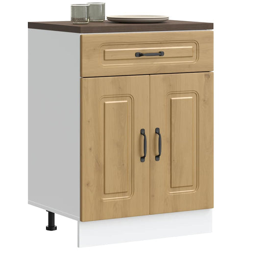 vidaXL Kitchen Base Cabinet "Kalmar" Artisan Oak Engineered Wood