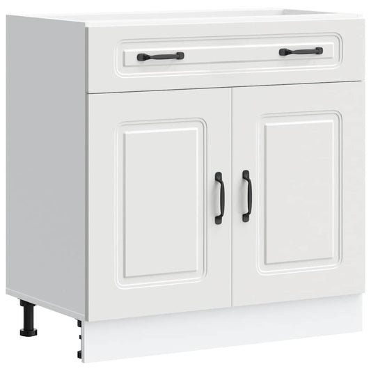 vidaXL Kitchen Base Cabinet "Kalmar" White Engineered Wood