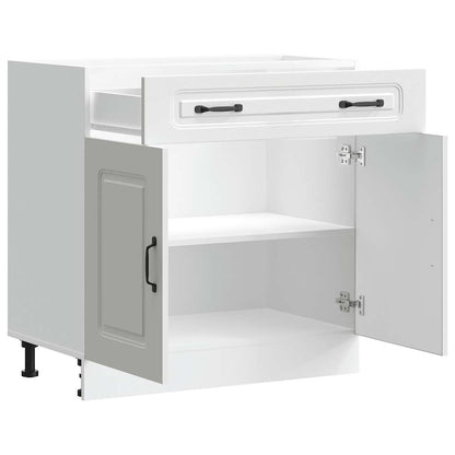 vidaXL Kitchen Base Cabinet Kalmar White Engineered Wood