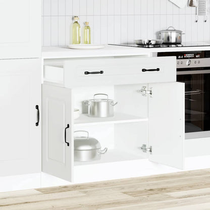 vidaXL Kitchen Base Cabinet Kalmar White Engineered Wood