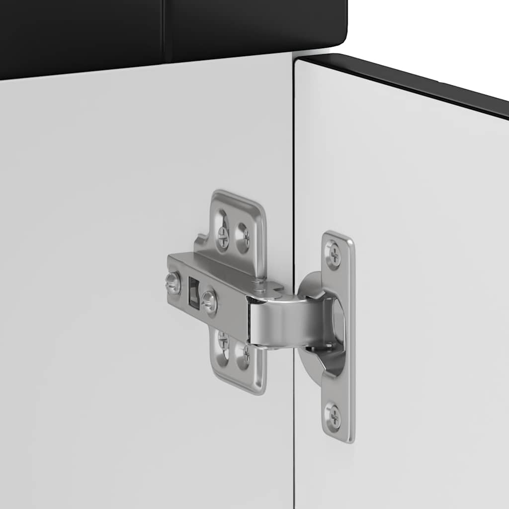 vidaXL Kitchen Base Cabinet Kalmar Black Engineered Wood