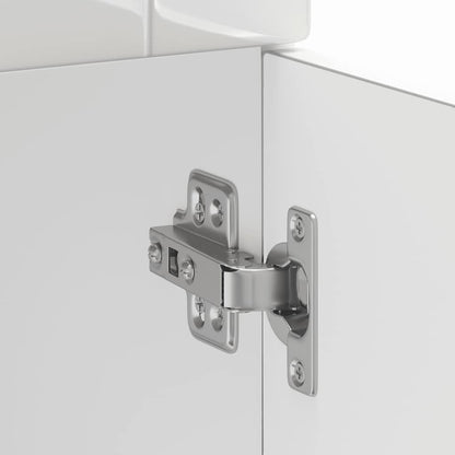 vidaXL Kitchen Base Cabinet Kalmar High Gloss White Engineered Wood