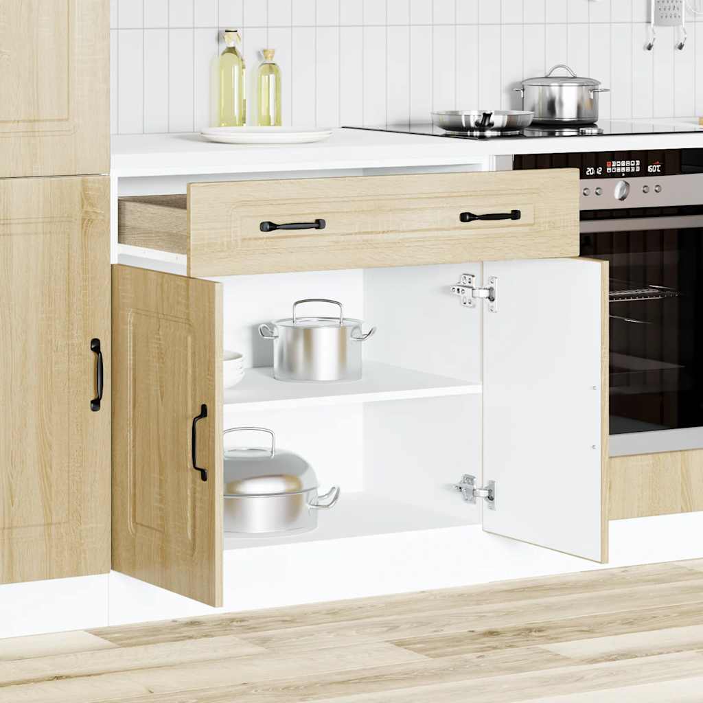 vidaXL Kitchen Base Cabinet "Kalmar" Sonoma Oak Engineered Wood