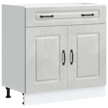 vidaXL Kitchen Base Cabinet "Kalmar" Concrete Grey Engineered Wood