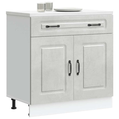 vidaXL Kitchen Base Cabinet "Kalmar" Concrete Grey Engineered Wood