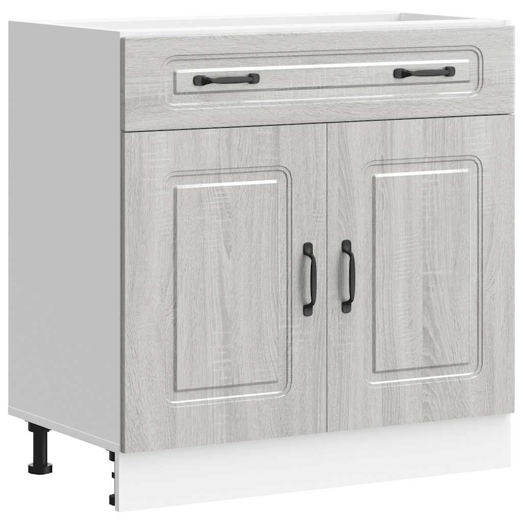 vidaXL Kitchen Base Cabinet "Kalmar" Grey Sonoma Engineered Wood