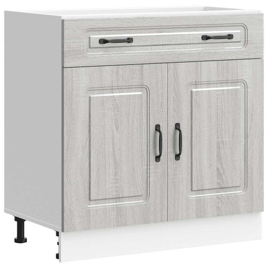 vidaXL Kitchen Base Cabinet "Kalmar" Grey Sonoma Engineered Wood