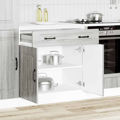 vidaXL Kitchen Base Cabinet "Kalmar" Grey Sonoma Engineered Wood