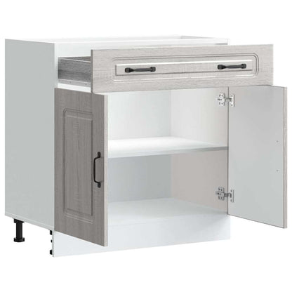 vidaXL Kitchen Base Cabinet "Kalmar" Grey Sonoma Engineered Wood