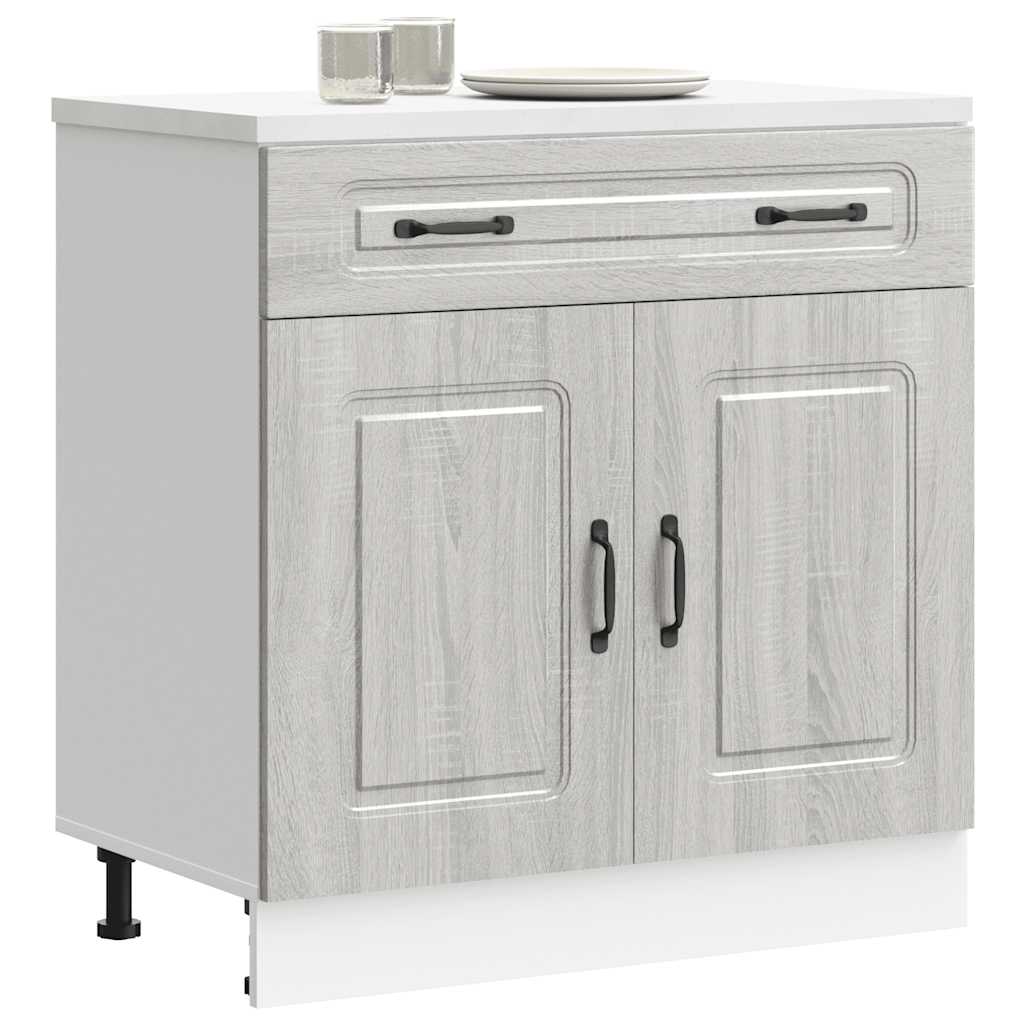 vidaXL Kitchen Base Cabinet "Kalmar" Grey Sonoma Engineered Wood