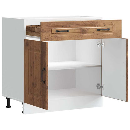vidaXL Kitchen Base Cabinet "Kalmar" Old Wood Engineered Wood