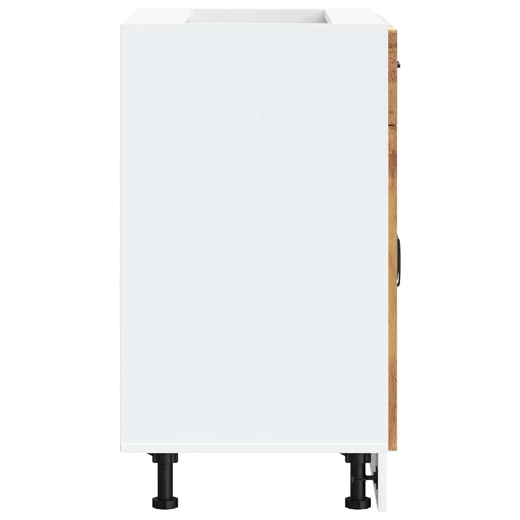 vidaXL Kitchen Base Cabinet "Kalmar" Old Wood Engineered Wood